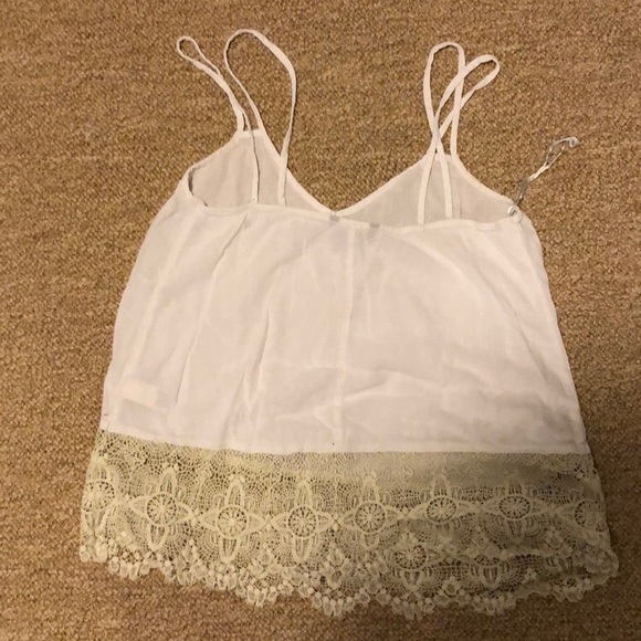 White Lace Tank Top - Picture 2 of 3